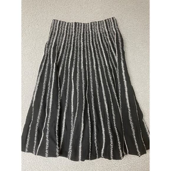 Yal New York kint sweater skirt midi Skirt Women's large black‎ and white - Picture 1 of 9